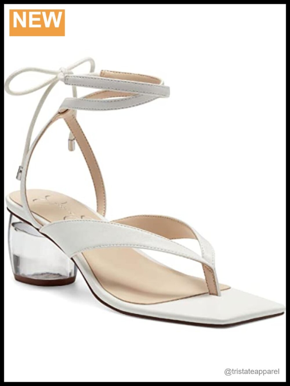 Faux Leather Heeled Ankle Wrap Sandals Lace Up Block Heel Open Toe